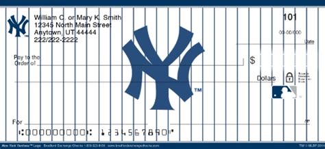 new york yankees checks.